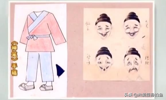 国风皮影戏人物绘画,国风木偶