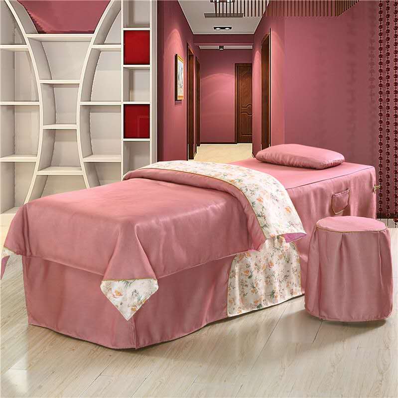 美容院床罩四件套泰式,美容院床罩最新款