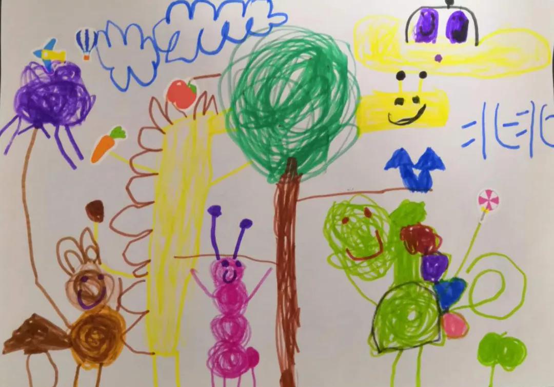 孩子们的简单绘画,6-12岁儿童绘画作品简单星球