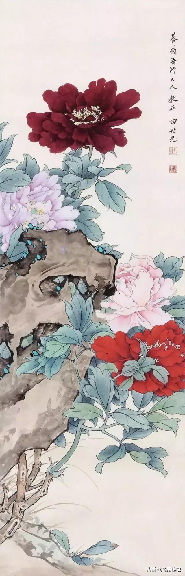 工笔大师田世光,工笔画大师田世光画孔雀好美