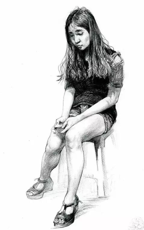 速写创作思路默写的技巧,简单生动的速写动态默写