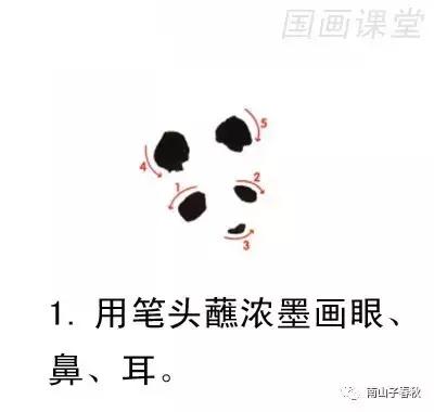 教你画大熊猫水彩画,黑色与白色的大熊猫怎么画才好看
