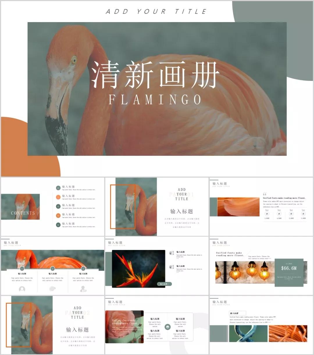 53套北欧风ppt模板限时免费领取,ins风ppt模板图片