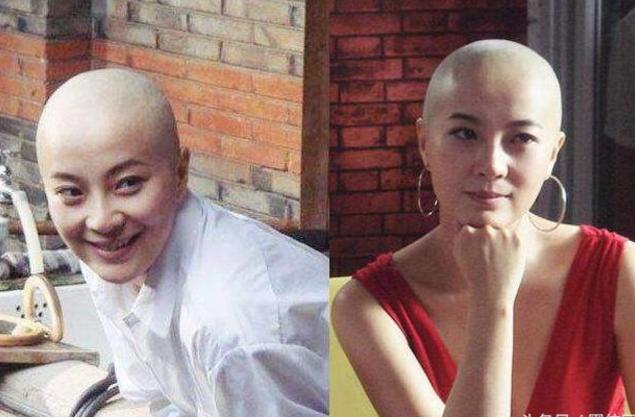 女演员拍戏光头剧照真剃发吗,女明星为了拍戏剃光头
