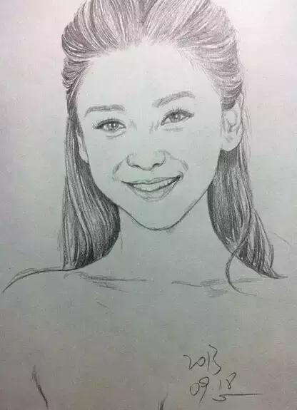 速写看一眼画一笔,用速写的方法画肖像画