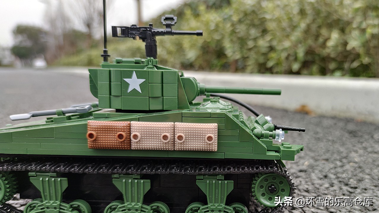 m2谢尔曼坦克,全冠积木谢尔曼坦克测评