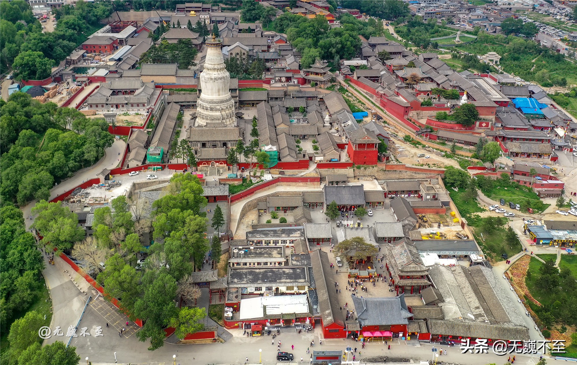 四大佛教圣地之一五台山五爷庙,五台山12座藏传佛教寺庙