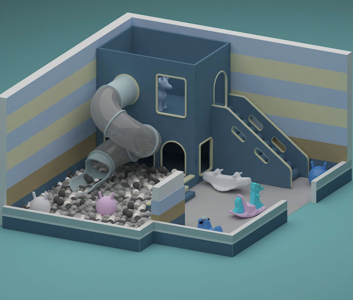 开一个室内儿童乐园小型,室内小型儿童乐园设计效果图