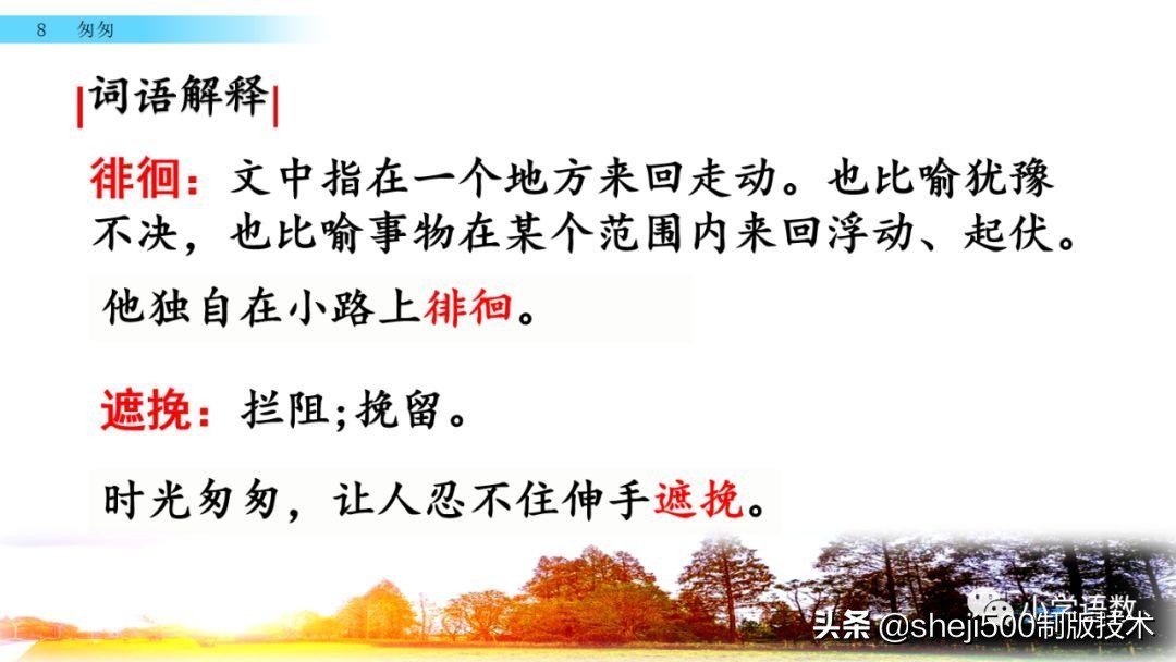 部编版六年级下第八课匆匆讲解,语文六年级下册第8课匆匆预习