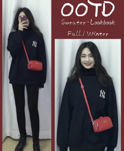 黑色连帽卫衣搭配什么颜色的裤子,黑色长款卫衣可以搭配红色裙子吗