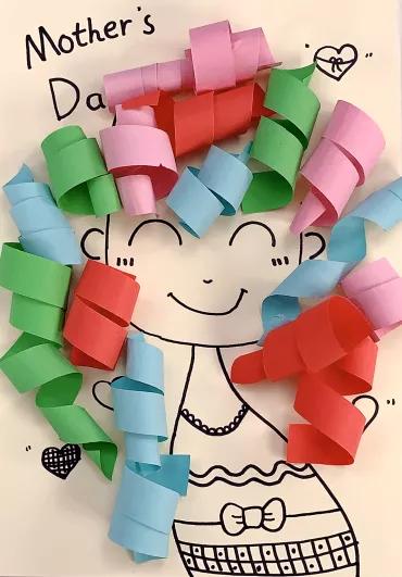 母亲节手工礼物爱心立体贺卡,母亲节送妈妈的手工折纸礼物贺卡