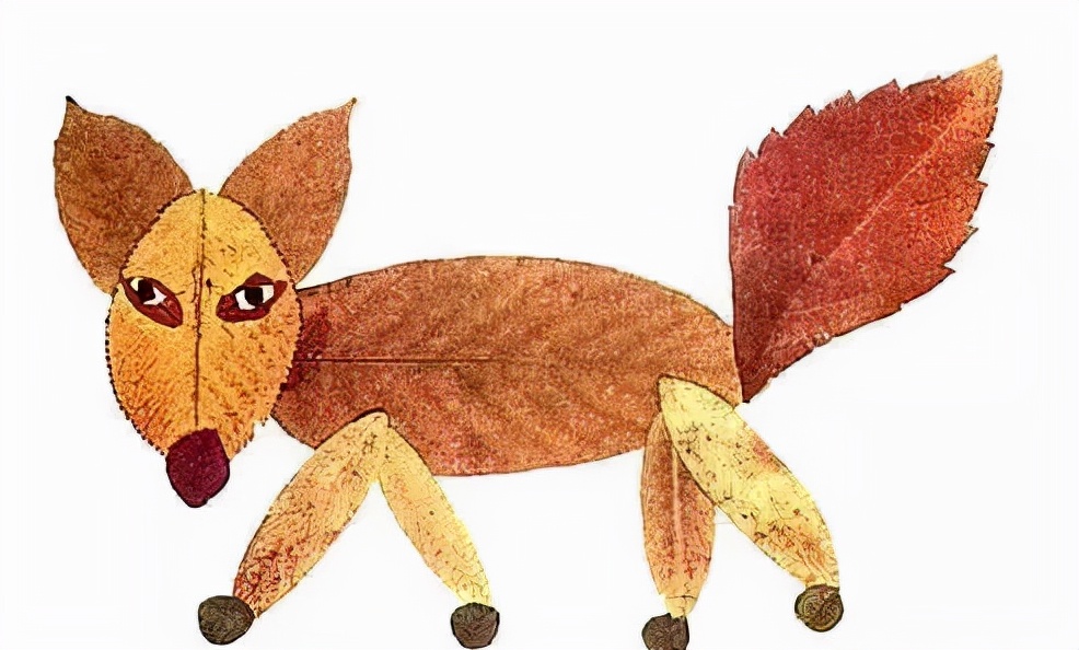 有多少种各种各样的小动物呢,用落叶做可爱的小动物