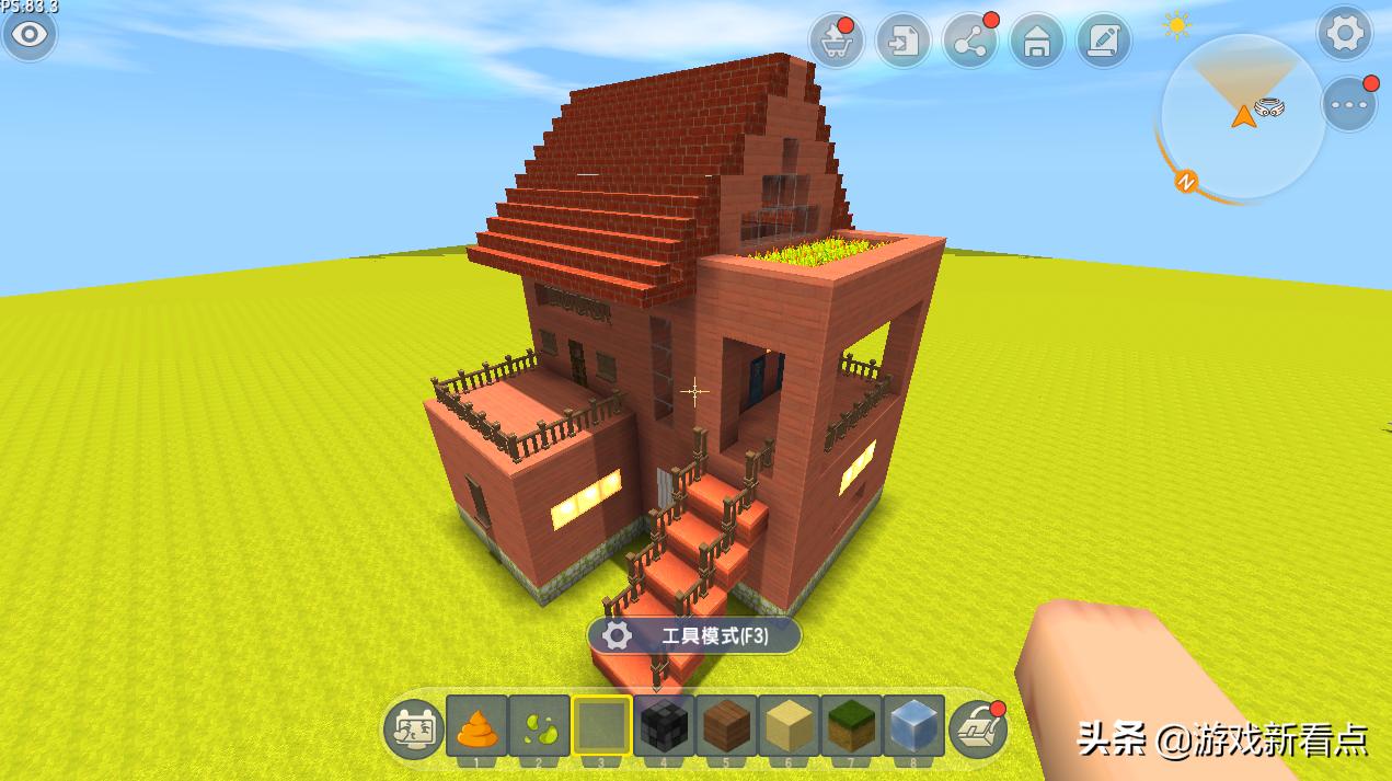 迷你世界最好看的少女心别墅教程,迷你世界最简单的房子最好看