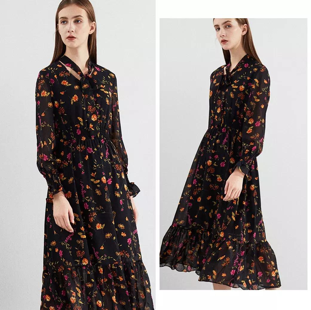 夏季初恋法式复古气质长裙,温柔风初恋系连衣裙冬季穿搭