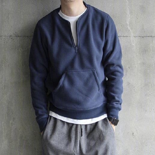 男生穿的高颜值卫衣,男生潮流卫衣修身型