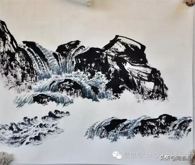 曾刚画山水画上色讲解,如何画山水画教学视频