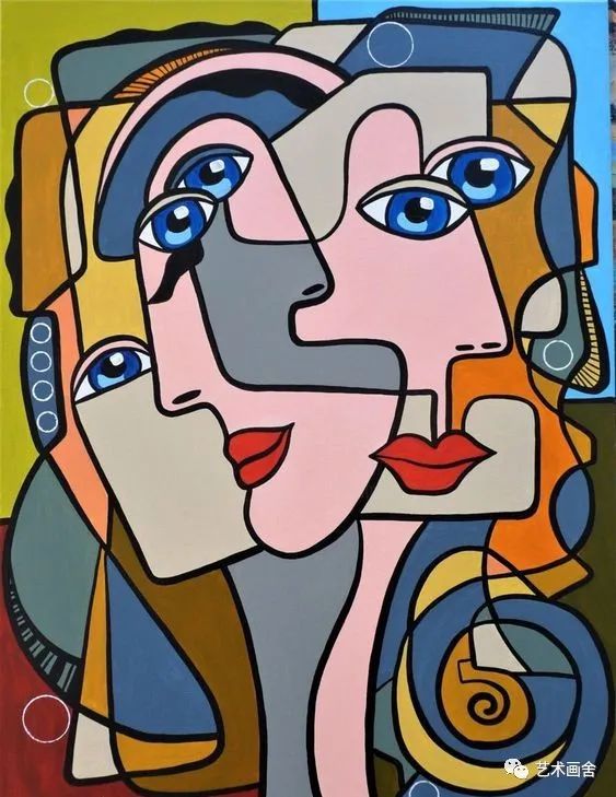 儿童画素材｜人物抽象艺术