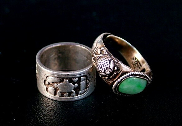 古代的戒指是什么样子的,古代的紫银戒指