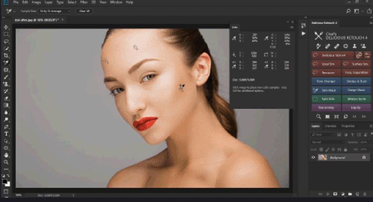 PS磨皮插件dr4.5插件一键人像CC2018dr3增强版精修滤镜PS磨皮插件