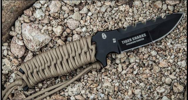 汉道虎鲨户外刀测评,汉道虎鲸战术刀测试视频