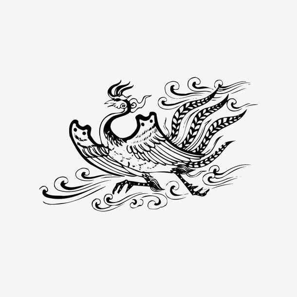 怎样画一个凤凰,怎么画个凤凰