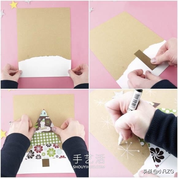 幼儿园创意手工制作圣诞树贺卡,幼儿园手工圣诞树简单制作方法