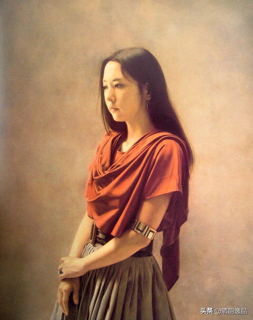 日本画家森本草介超写实油画人物,日本画家森本草介