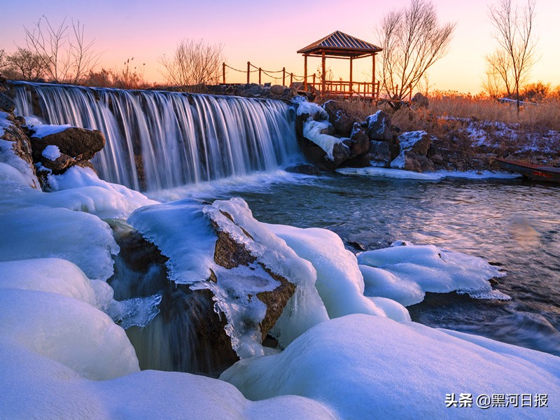来黑河看雪,赏冰乐雪走进沐石河中心学校