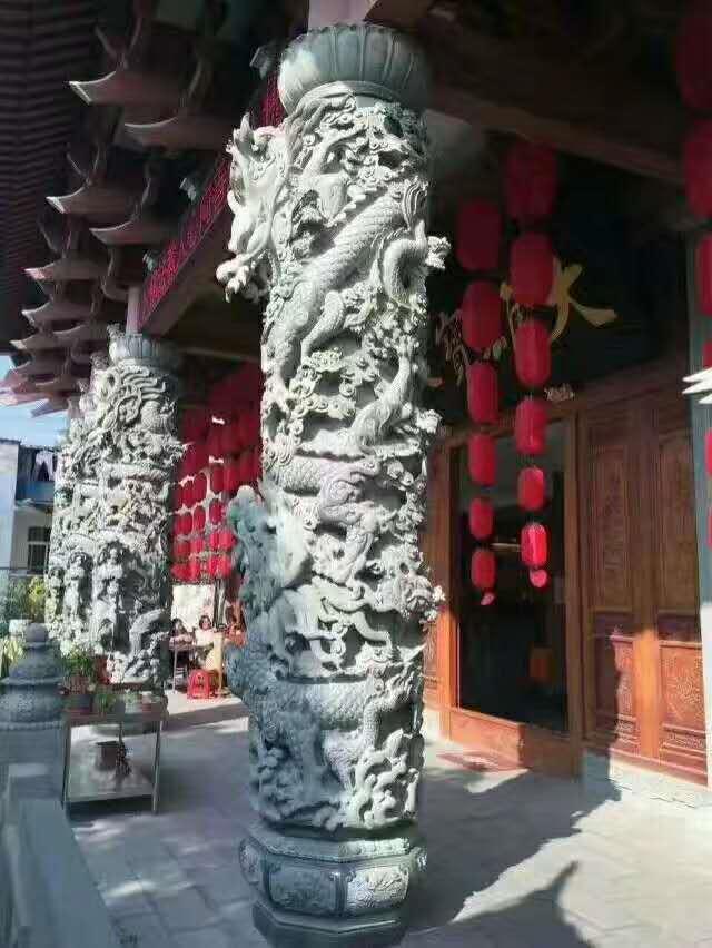 石雕龙柱有什么意思,龙柱石雕的寓意