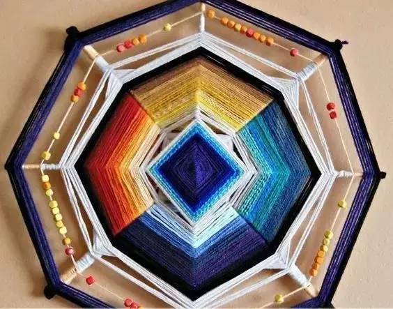 粗毛线绕花朵教程,毛线筷子绕花朵教程