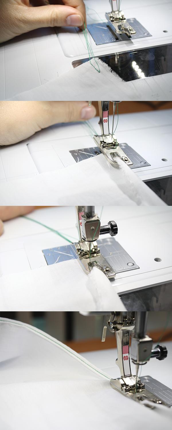 大弧形下摆卷边的技巧,下摆最快卷边手法视频