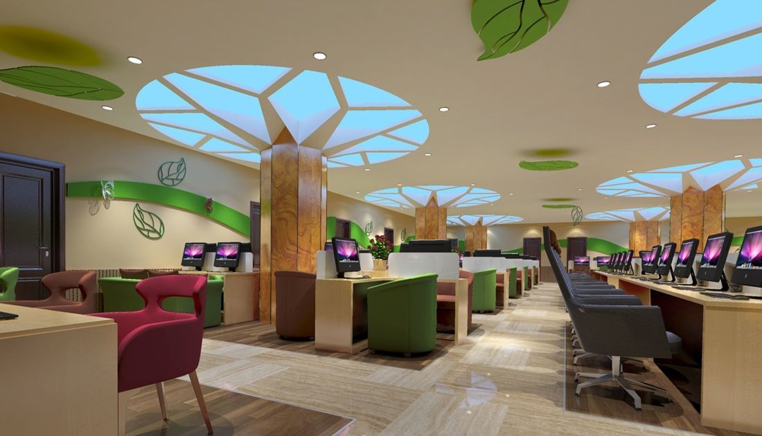 网吧电竞酒店装修设计,苏州网吧包厢装修设计