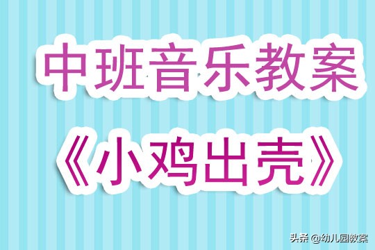 中班音乐小鸡出壳乐谱,中班数学小鸡出壳教案