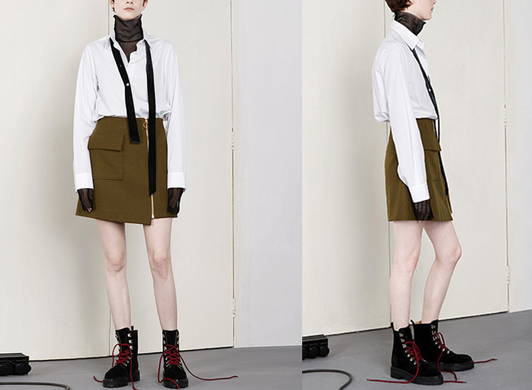 小个子福利显高神器,小心机显瘦高腰a字半身裙