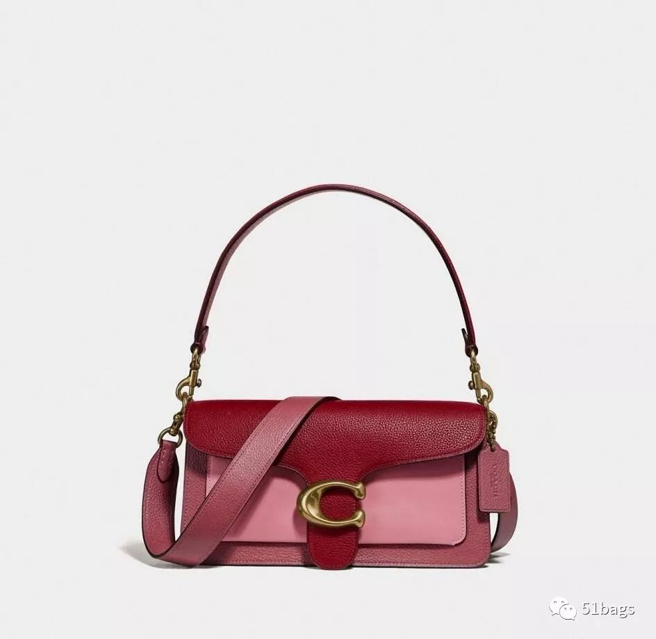 coach酒神包tabby奶茶色,coach酒神包正品细节图