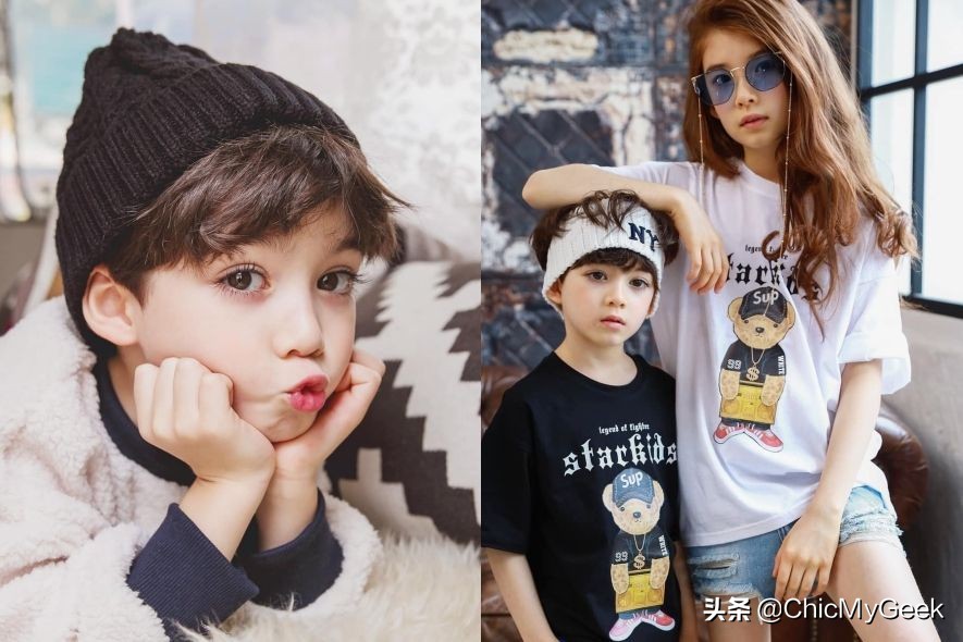 混血兄妹萌视频,美韩混血双胞胎网红