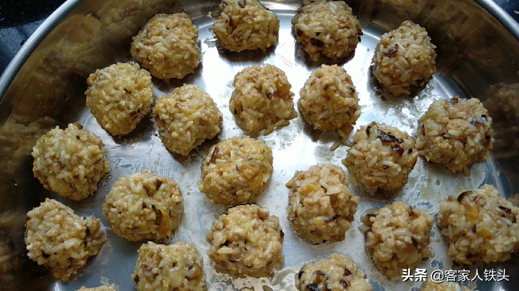 无肉糯米丸子辅食做法,宝宝糯米肉丸的做法