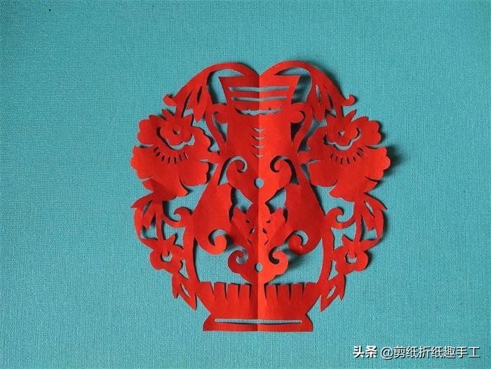 剪纸平安教程,剪纸吉祥教学