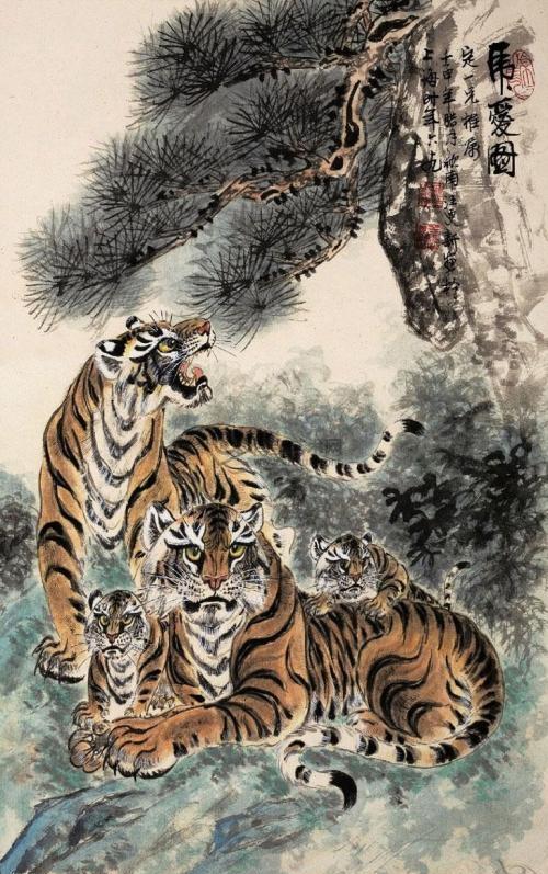 看“虎鱼大家”汪更新——画鱼，鱼翔浅底；画虎，虎啸深山