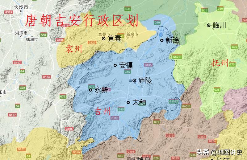 吉安行政区划图变化,吉安行政区划调整最新消息