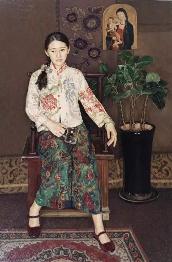 新婚作画拍卖,新婚画妻子