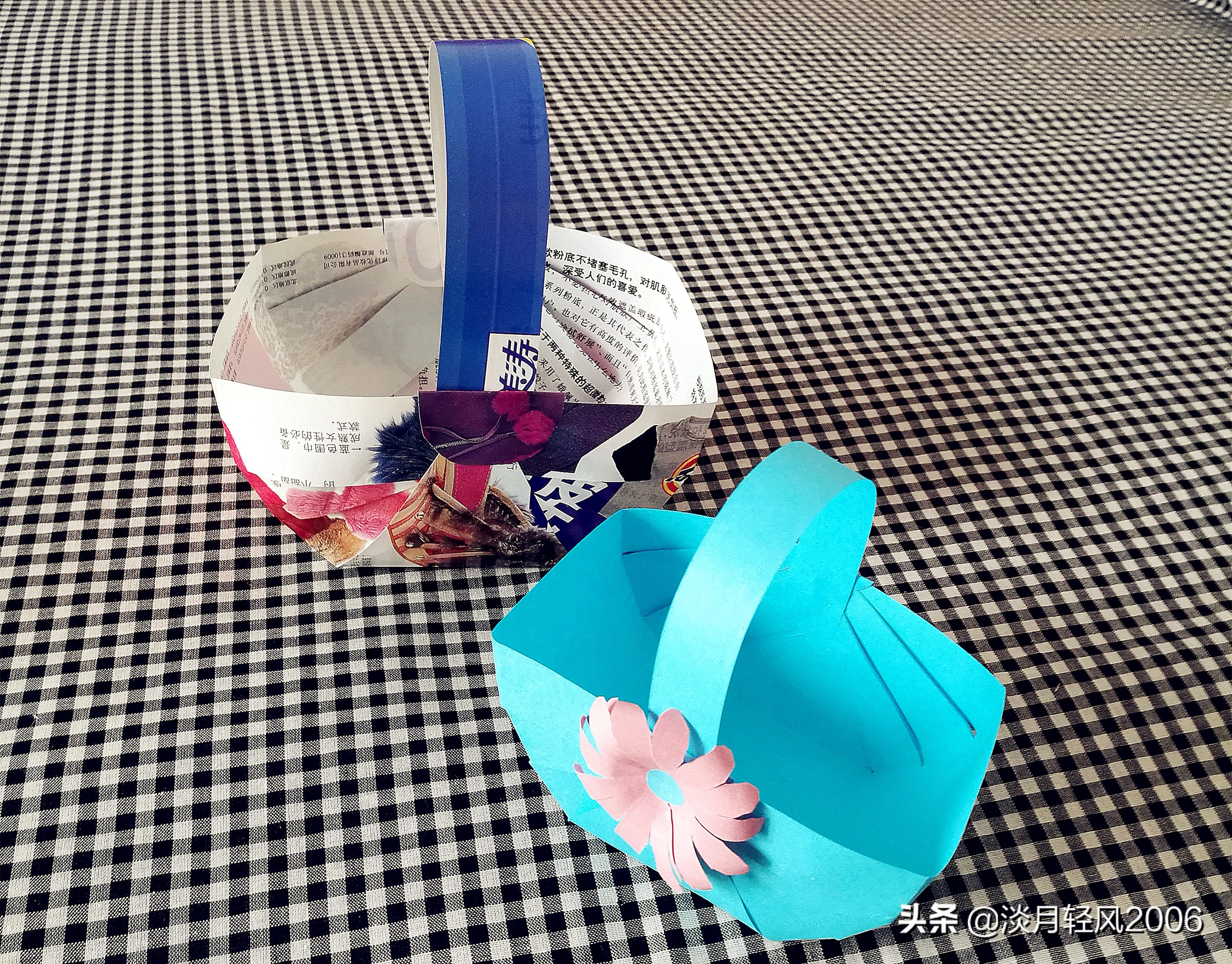 手工卡纸篮子制作大全简单,竹篮手工制作幼儿园卡纸