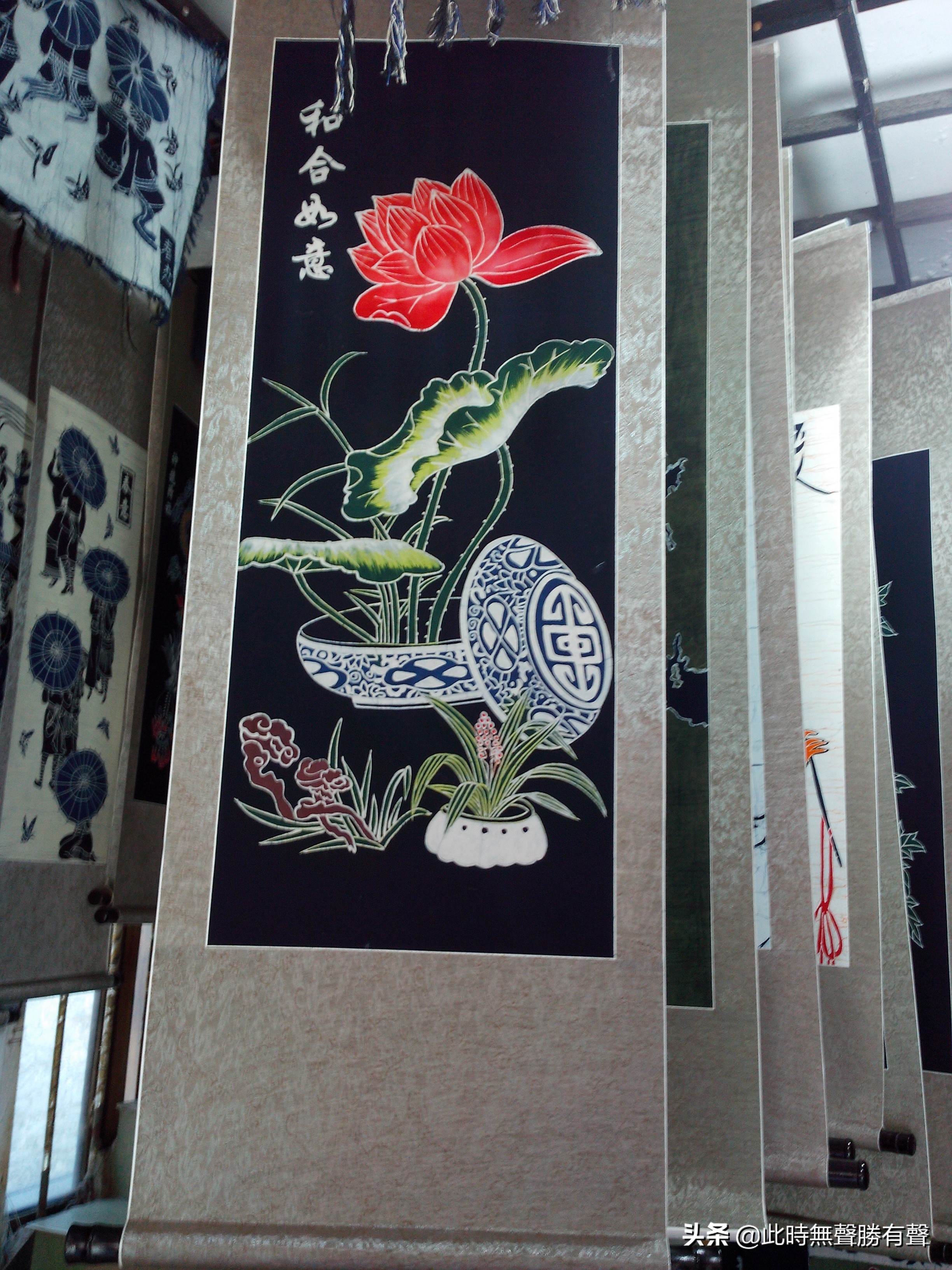 蜡染画制作,贵州蜡染画