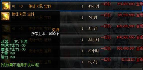 dnf早期稀有装备盘点,dnf现在能爆什么值钱的东西