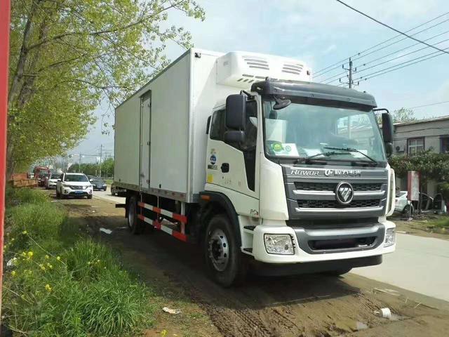 昆明福田瑞沃冷藏车4米2蓝牌,福田瑞沃5米8冷藏车