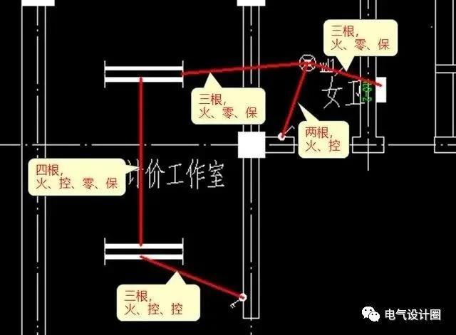 照明系统图的识图顺序,电气照明平面图