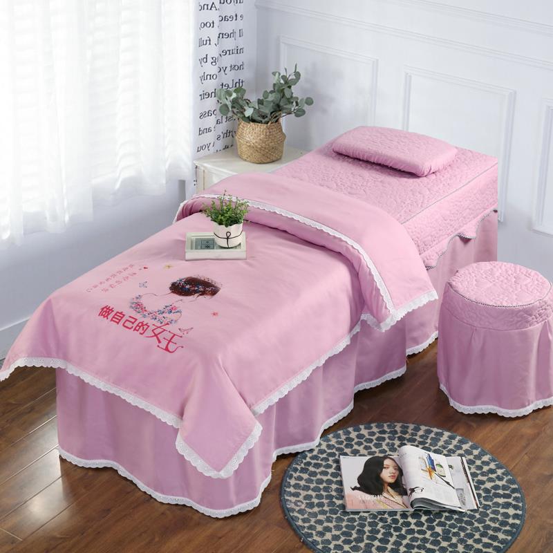 美容院床罩四件套泰式,美容院床罩最新款