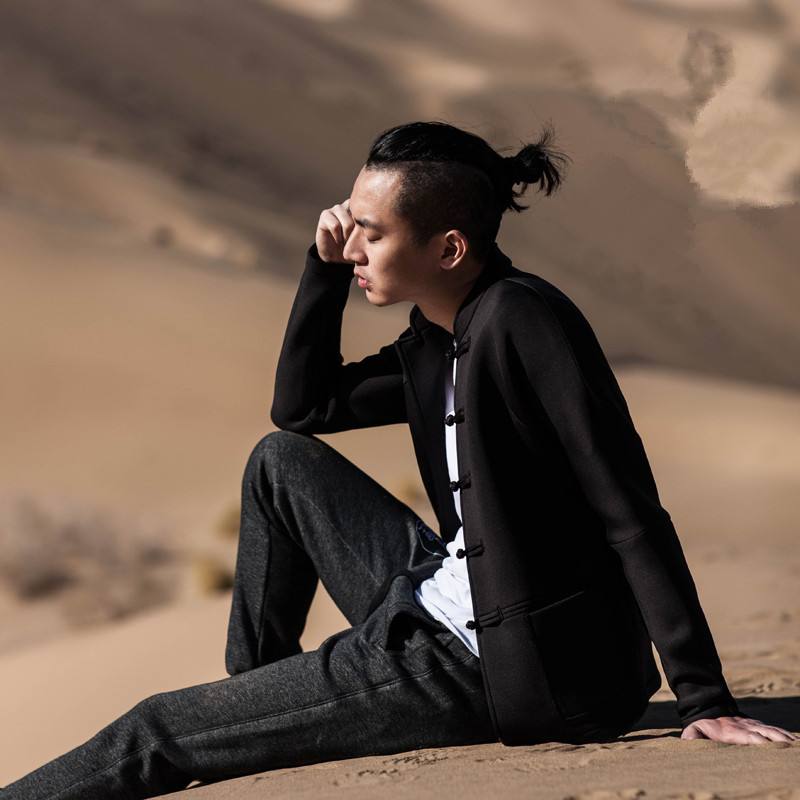 男士棉麻长袖中国风搭配,生活布衣棉麻男士休闲