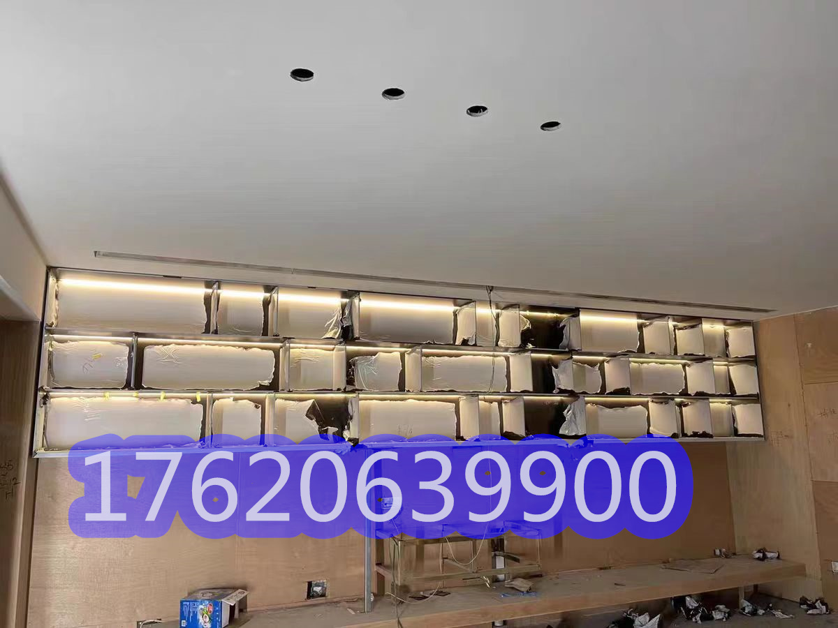 佛山不锈钢屏风隔断酒柜壁龛定制,福建不锈钢屏风隔断酒柜壁龛定制