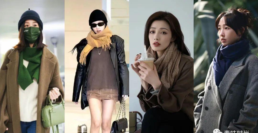 新款围巾秋冬纯色保暖舒适好搭配,保暖又好看又时尚的围巾来了